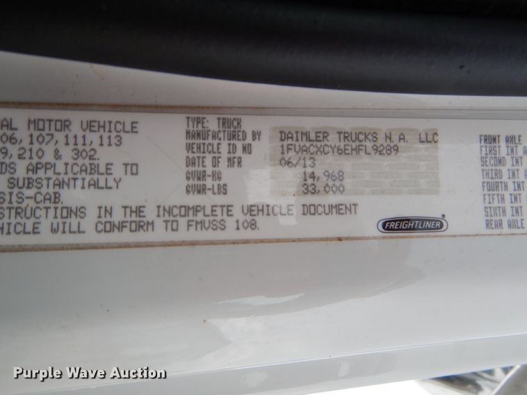 image for item FC9897 2014 Freightliner Business Class M2 bucket truck