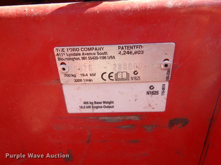 image for item FU9428 Toro Groundsmaster 328D lawn mower