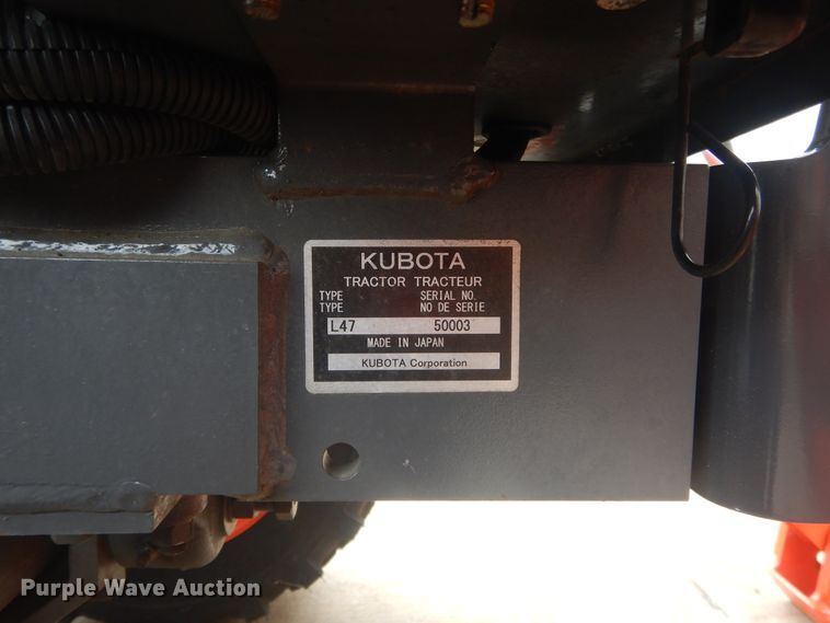 image for item FV9500 2016 Kubota L47 backhoe