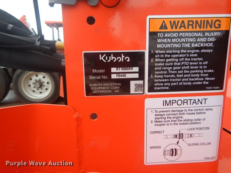 image for item FV9501 2016 Kubota L47 backhoe