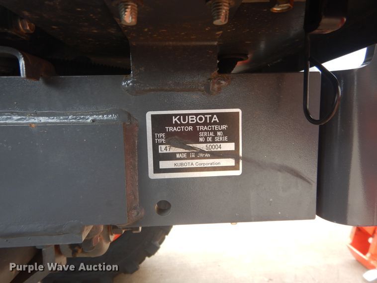 image for item FV9501 2016 Kubota L47 backhoe