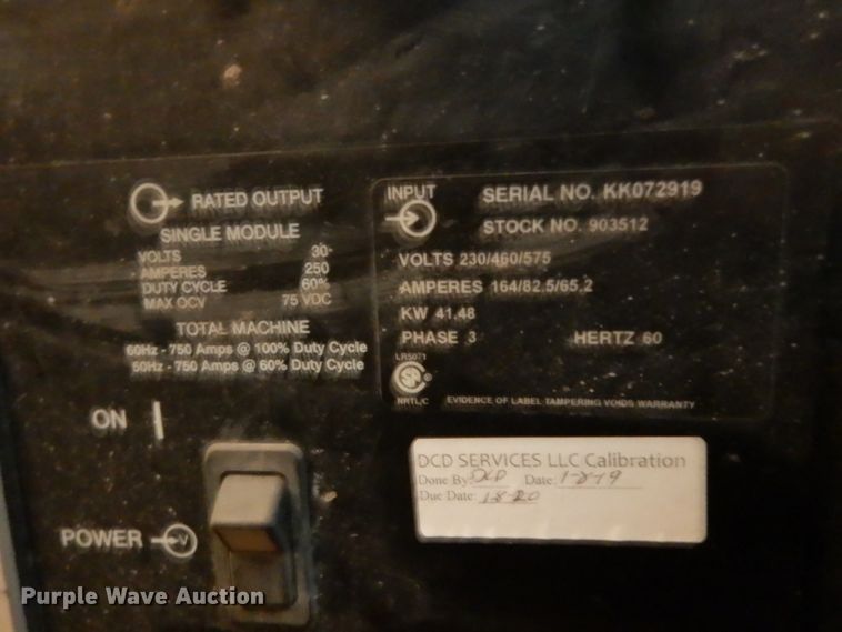 image for item GG9166 Miller Mark VI welding bank