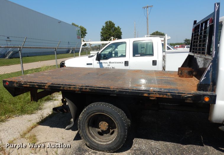 image for item GG9173 2008 Ford F550 Crew Cab flatbed truck