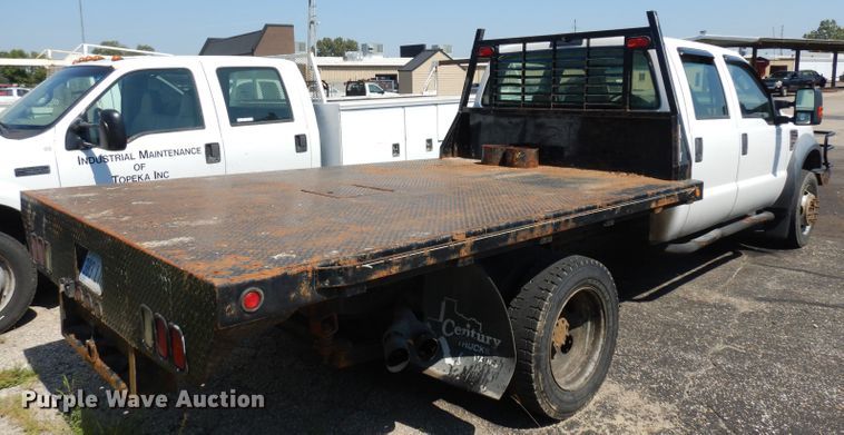 image for item GG9173 2008 Ford F550 Crew Cab flatbed truck