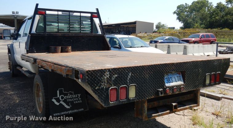 image for item GG9173 2008 Ford F550 Crew Cab flatbed truck