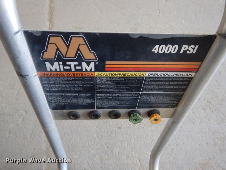 image for item GJ9835 2013 Mi-T-M CA-4004-1MAH pressure washer