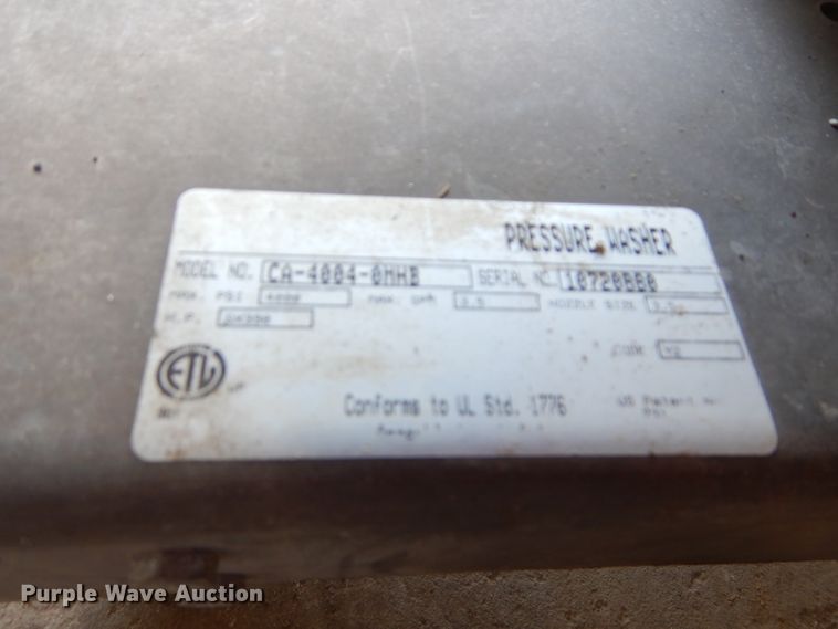 image for item GJ9836 2013 Mi-T-M CA-4004-1MAH pressure washer