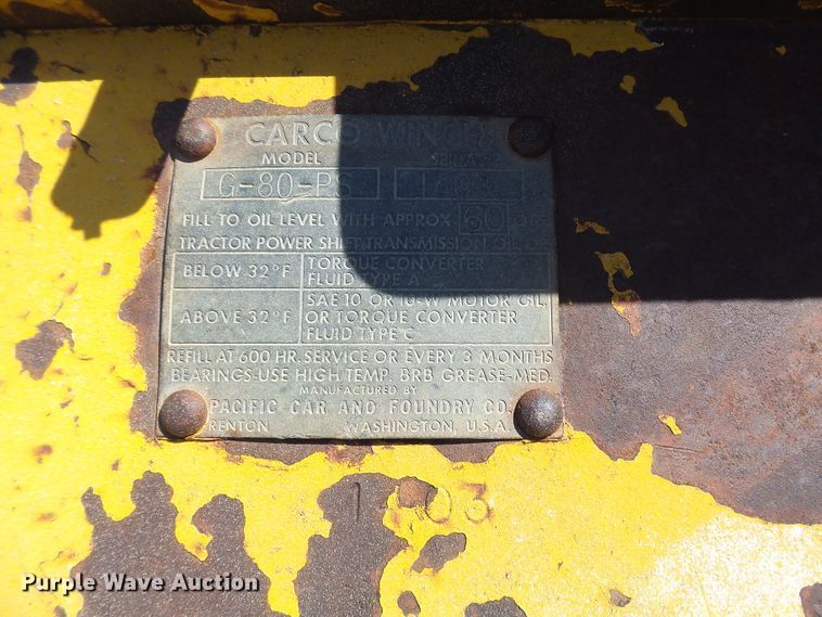 image for item DA3629 Carco G-80-PS winch