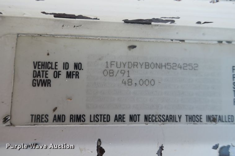 image for item DB10208 1992 Freightliner FLD dump truck