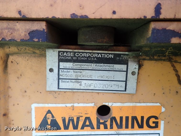 image for item DE0962 2000 Case 360 trencher