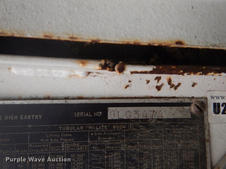 image for item DE2387 1967 Link-Belt LS-108B crane