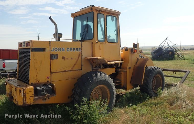 image for item DE5528 1988 John Deere 544E wheel loader