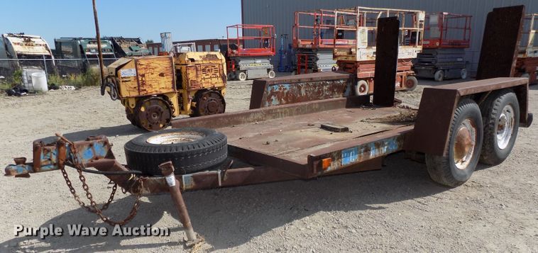 image for item DE7770 1993 shop built utility trailer