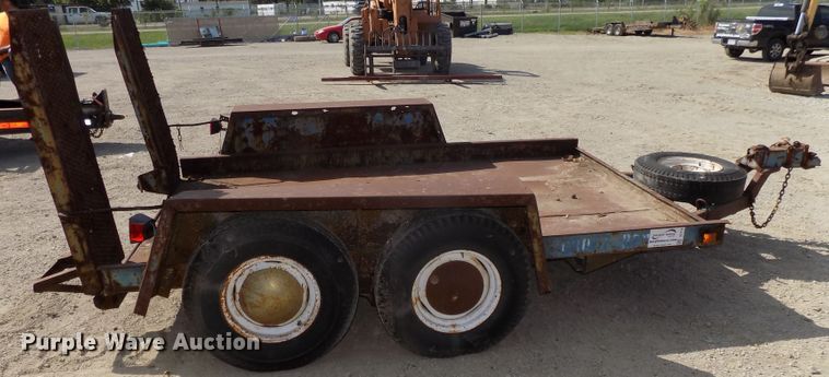 image for item DE7770 1993 shop built utility trailer