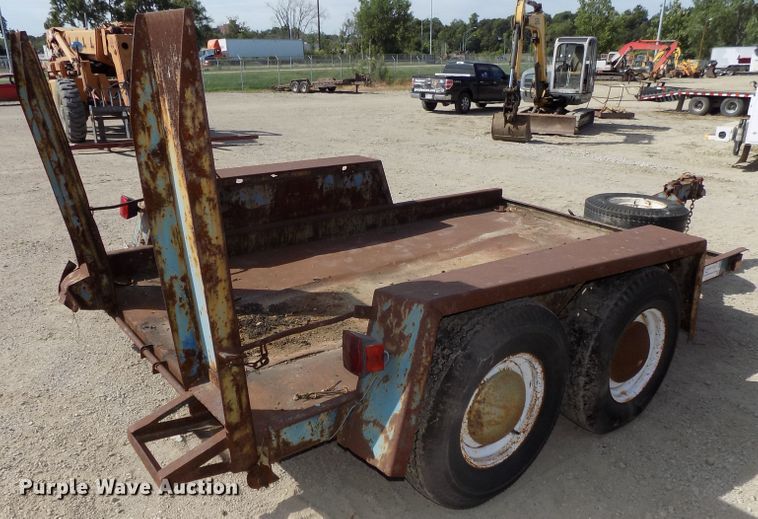 image for item DE7770 1993 shop built utility trailer