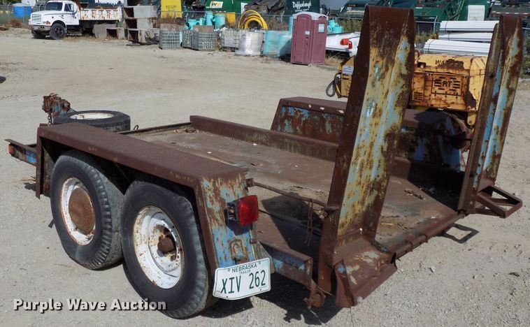 image for item DE7770 1993 shop built utility trailer