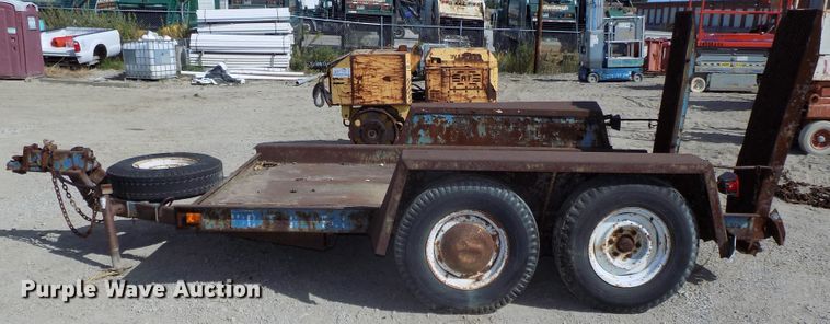 image for item DE7770 1993 shop built utility trailer