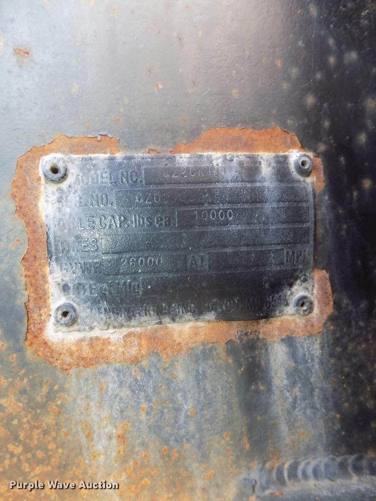 image for item DE7772 1988 Czen CZ20KT equipment trailer