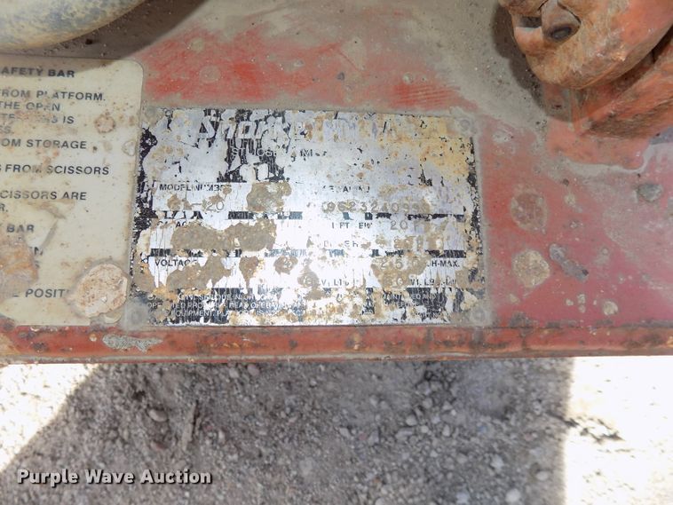 image for item DG2420 Snorkel SL20 scissor lift