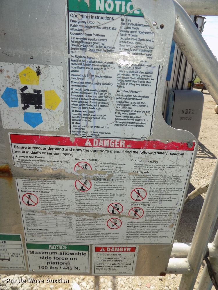 image for item DG2423 2007 Genie GR20 vertical lift