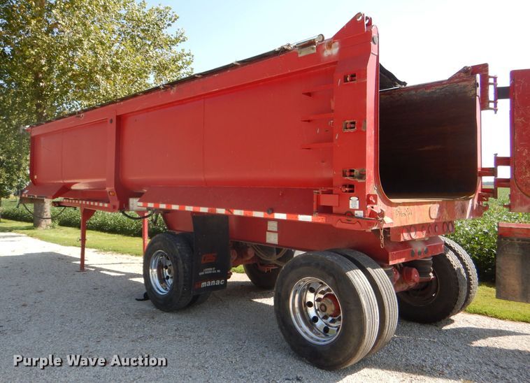 image for item DG4946 2008 CPS Manac TSD30 barrel end dump trailer