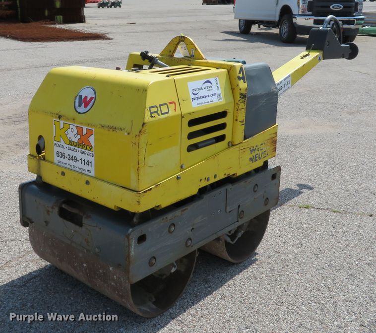 image for item DH1555 2014 Wacker Neuson RD7 double drum vibratory roller
