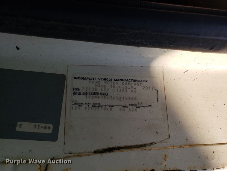 image for item DH2801 1987 Ford F700 bucket truck