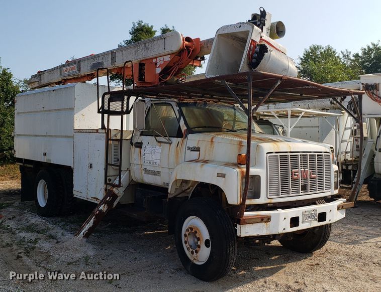image for item DH2802 1992 GMC TopKick C5500 bucket truck