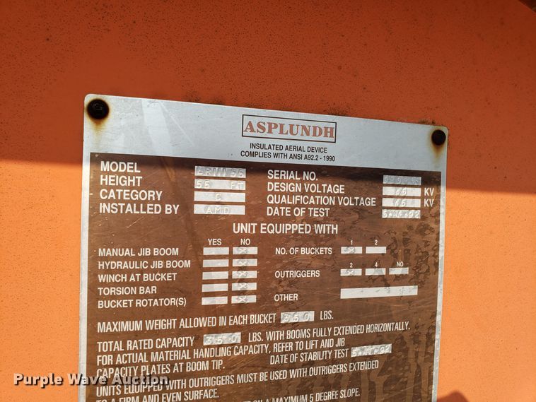 image for item DH2802 1992 GMC TopKick C5500 bucket truck