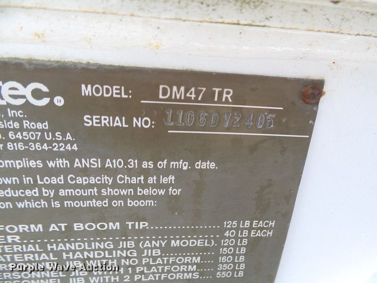 image for item DI0658 2007 International 7400 digger derrick truck