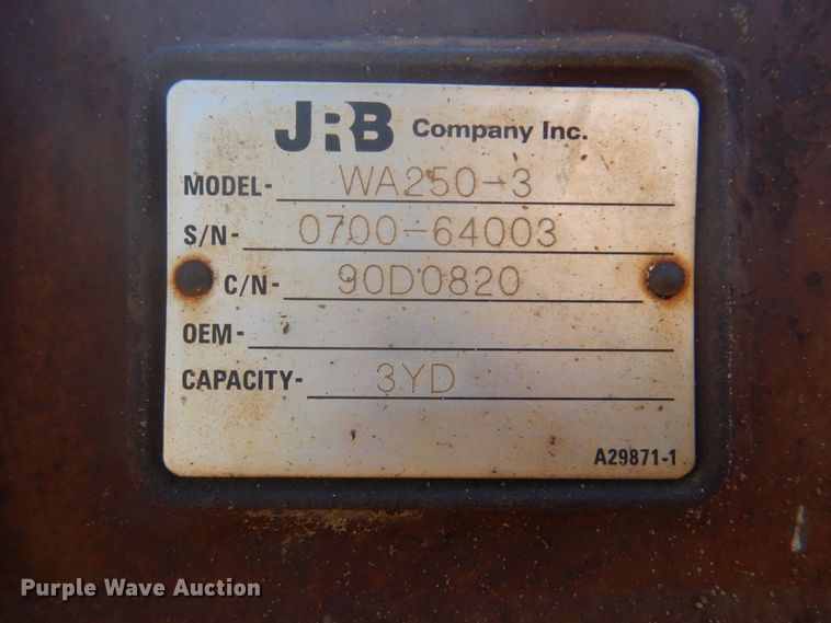 image for item DI2315 2001 Komatsu WA250-3MC wheel loader