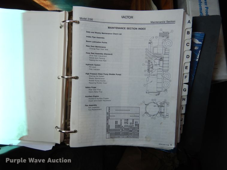 image for item EK9056 1997 Ford L8501 sewer rodder truck