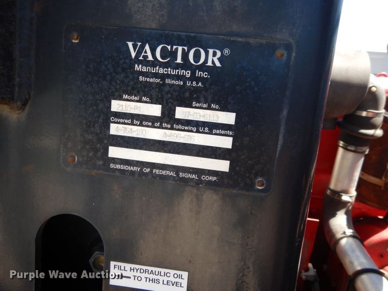 image for item EK9056 1997 Ford L8501 sewer rodder truck