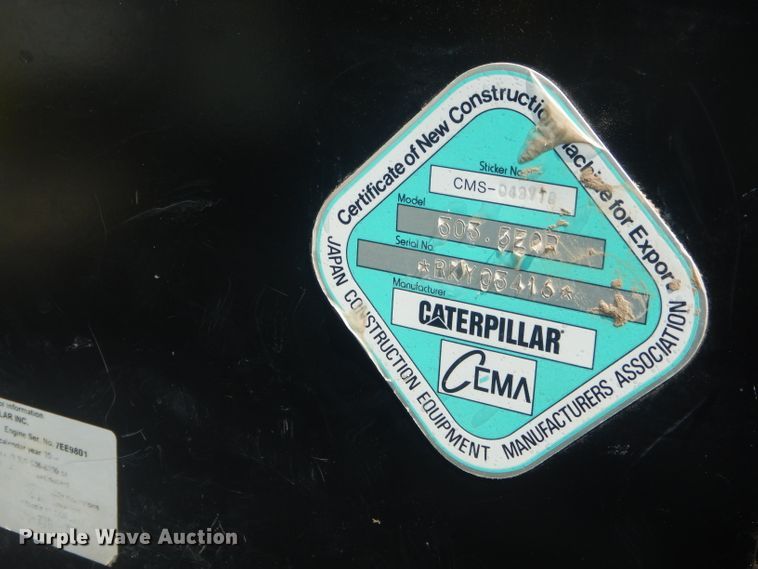 image for item FC9915 2014 Caterpillar 303.5E mini excavator