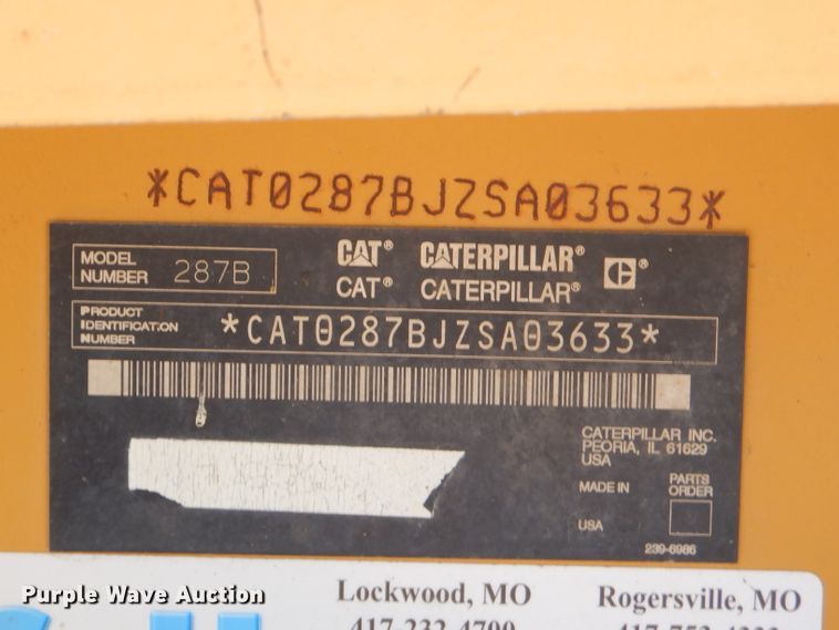 image for item FC9931 2006 Caterpillar 287B skid steer