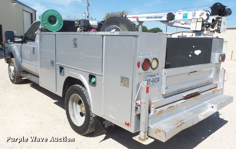 image for item GC9013 2013 Ford F450 Super Duty SuperCab utility truck with crane