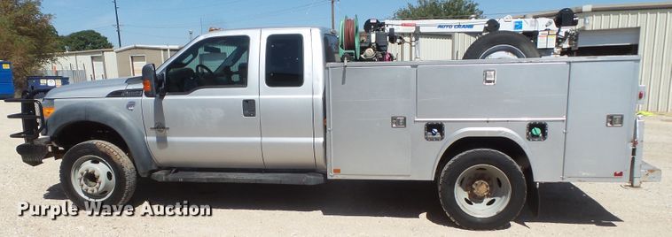 image for item GC9013 2013 Ford F450 Super Duty SuperCab utility truck with crane