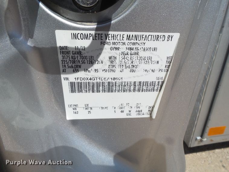 image for item GC9013 2013 Ford F450 Super Duty SuperCab utility truck with crane