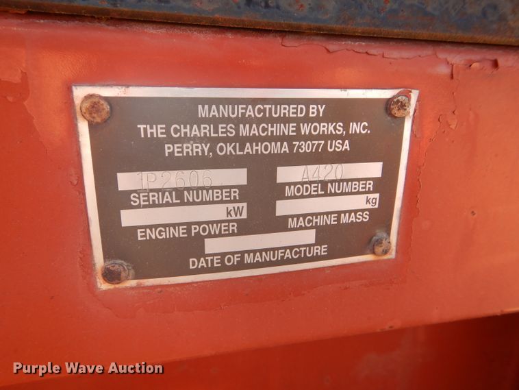 image for item GH9598 Ditch Witch A420 backhoe attachment