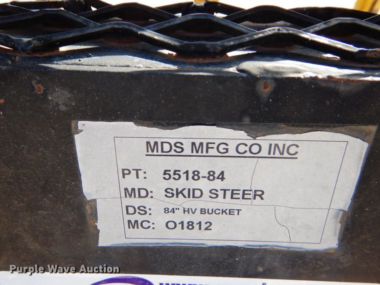 image for item GH9599 MDS skid steer grapple bucket