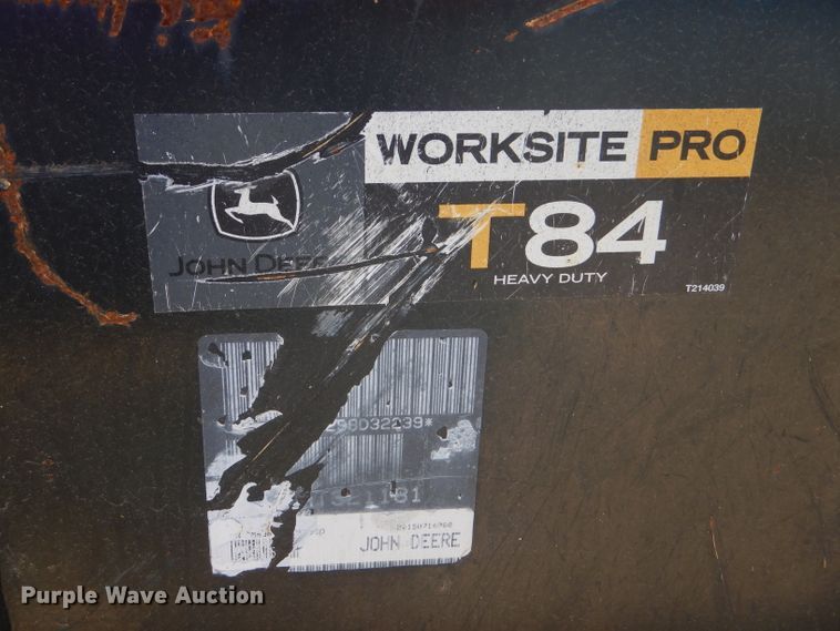 image for item GH9600 John Deere T84 low profile skid steer bucket