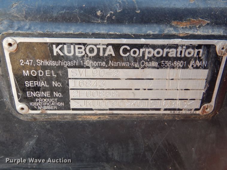 image for item GH9601 2015 Kubota SVL90-2 skid steer