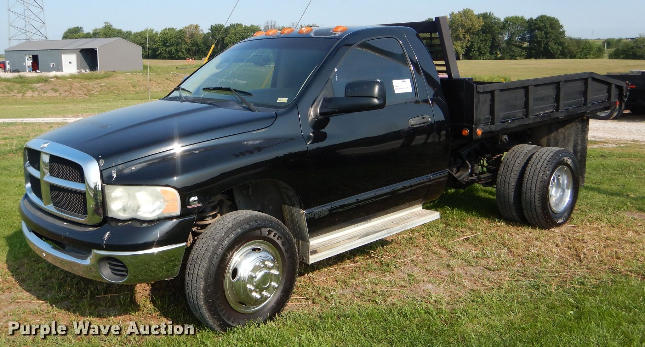 2004 Dodge Ram 3500 flat dump bed pickup truck in Clarence, MO Item
