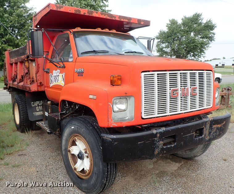 image for item DE1032 1990 GMC C7000 dump truck