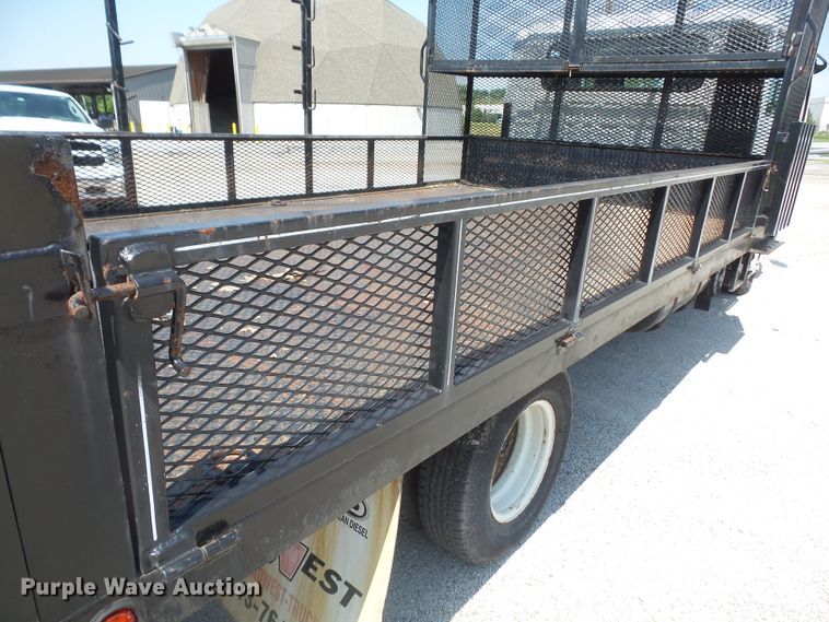 image for item DE2379 2008 Isuzu NPR-HD Crew Cab flatbed truck