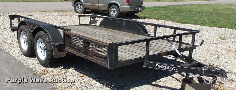 image for item DE7964 2011 Rivercraft utility trailer