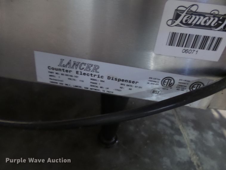 image for item DE7976 Lancer 504 drink dispenser