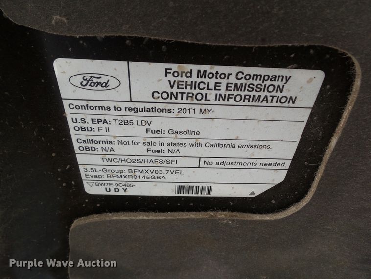image for item DF0798 2011 Ford Taurus SE