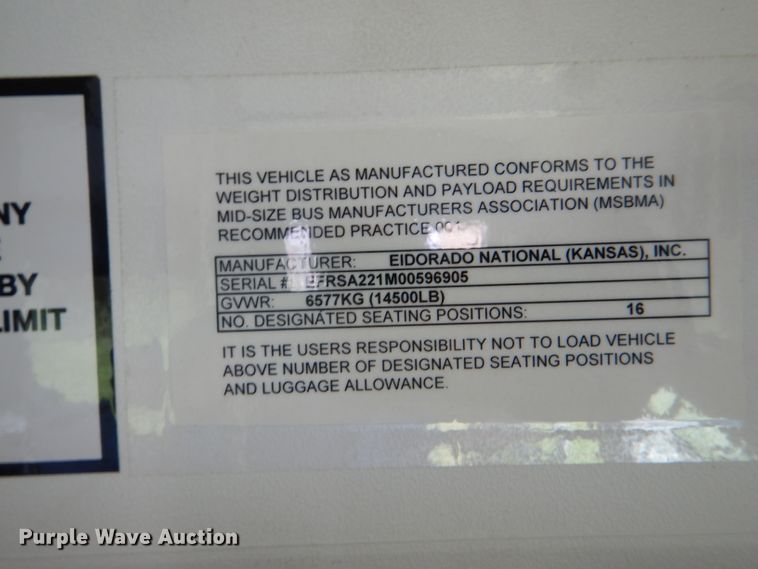 image for item DG4956 2010 Ford Econoline E450 Super Duty shuttle bus