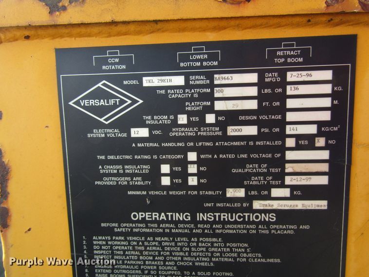 image for item DG8103 1997 Ford F450 Super Duty bucket truck